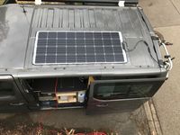 140 Watt Solaranlage direkt auf das Dach verklebt